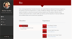 Desktop Screenshot of burhansandhu.com